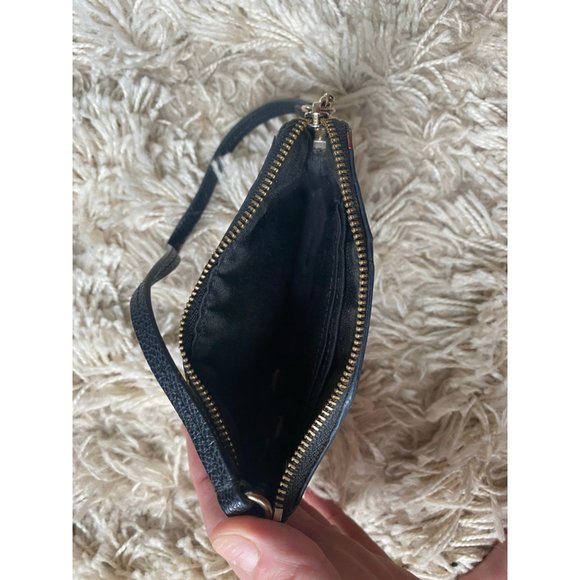 Coach Women's Small Corner Zip Wristlet in Signature Canvas (Walnut / Black) - Picture 3 of 9